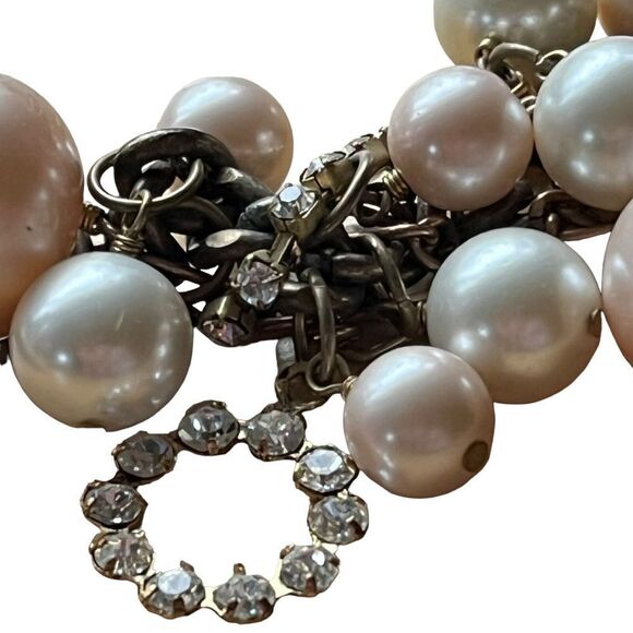 Subversive Pearl Wonder Wrist Chain Bracelet Round Small Crystal Beads Costume - Picture 6 of 10